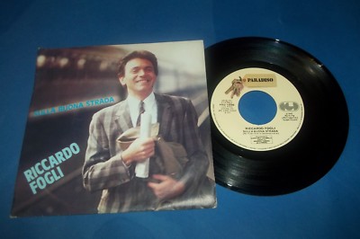 RICCARDO FOGLI ''SULLA BUONA STRADA/GRETA '' 45 GIRI 7'' 1985 CGD NUOVO