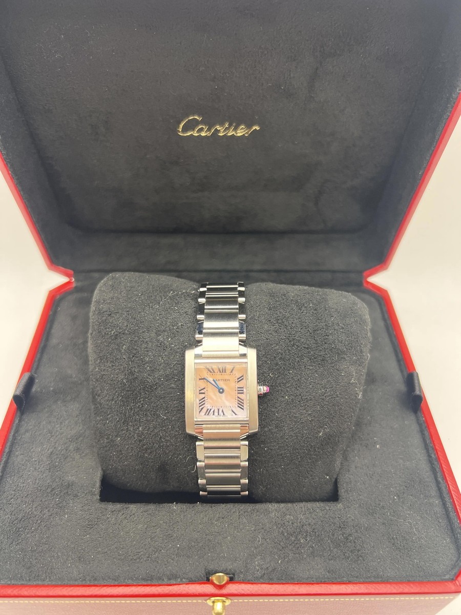Cartier Tank Francaise Small 20mm W51028Q3 Pink Mother Of