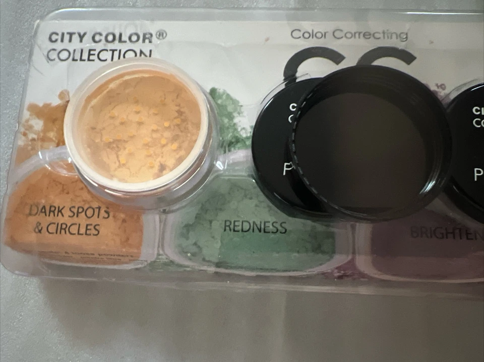 CITY COLOR COLLECTION Color Correcting CC Powder 4 Loose Powders Redness Bright - Image 3 of 3