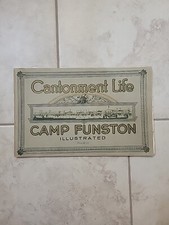 Folleto fotográfico de recuerdo de Kansas de la Primera Guerra Mundial 1918 del ejército de Estados Unidos CANTONMENT LIFE CAMP FUNSTON