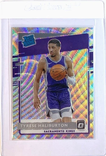 2020 DONRUSS OPTIC SILVER WAVE PRIZM 162 TYRESE HALIBURTON ROOKIE —SHIPS FAST!