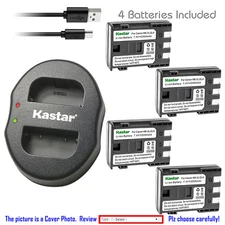 Kastar Battery Dual Charger for Canon NB-2L CB-2LW Canon IXY DV5-BL IXY DV5 MV5