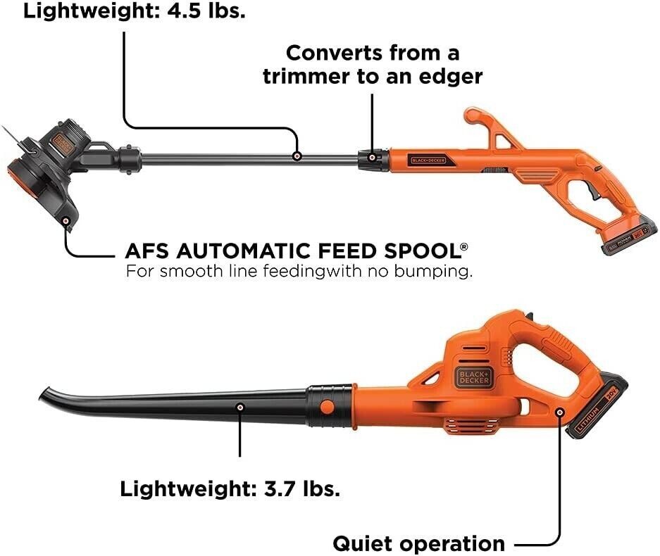 Best Battery Powered Weed Wacker Leaf Blower Combo String Trimmer