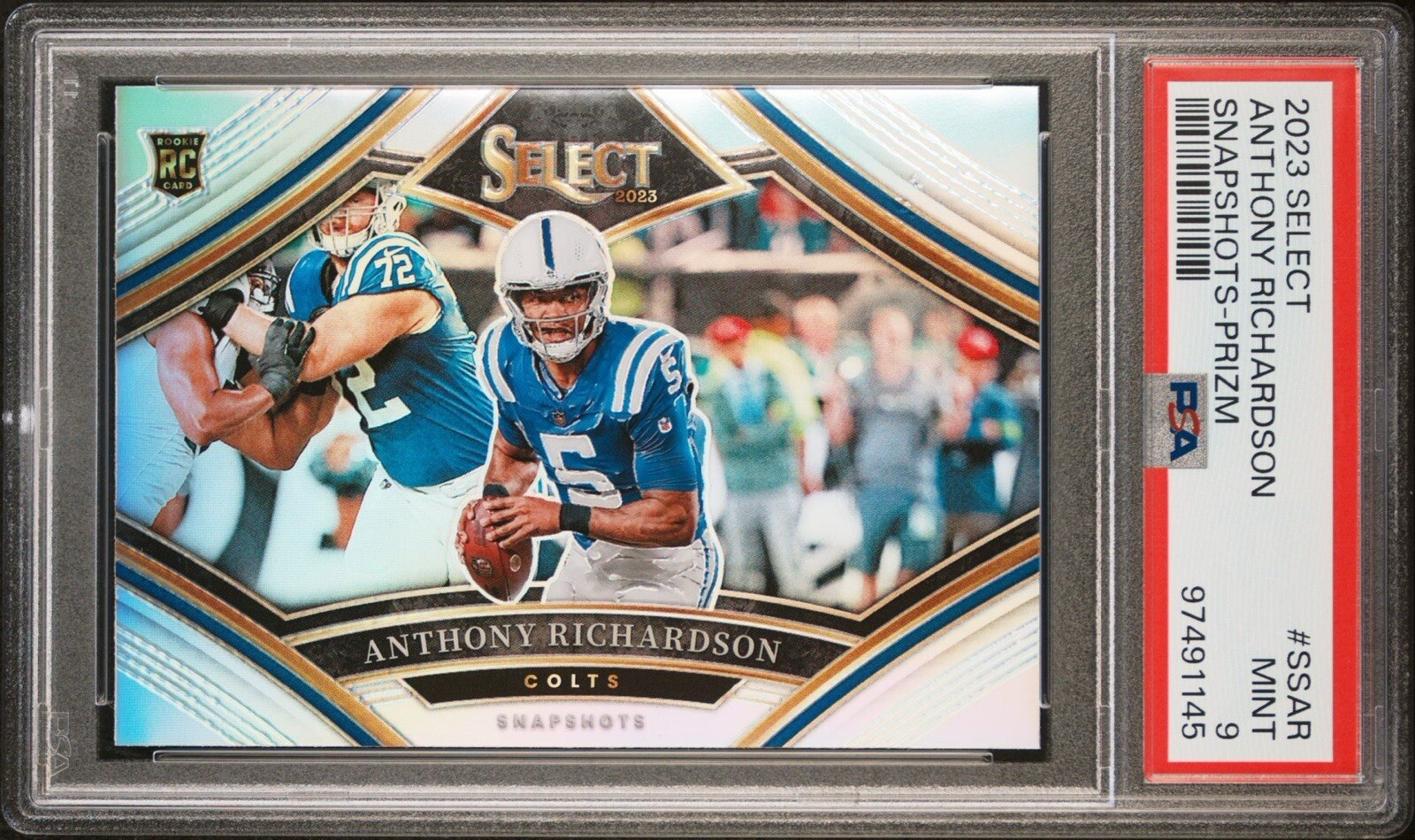 2023 Select Snapshots Prizm Silver - Anthony Richardson (RC) #SS-AR. PSA 9 MINT