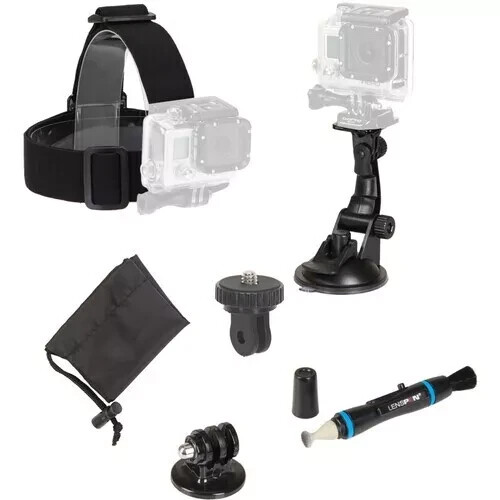 Sunpak Action Camera Accessory Kit GoPro Nikon Sony Accessories Mount 5-Piece - Picture 1 of 9
