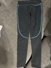Fabletics Leggings Black Bright Teal Sydney Size Small