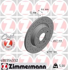 2x ZIMMERMANN Bremsscheibe 400.5543.52 für MERCEDES-BENZ 2x ZIMMERMANN Bremsscheibe 400.5543.52 für MERCEDES-BENZ