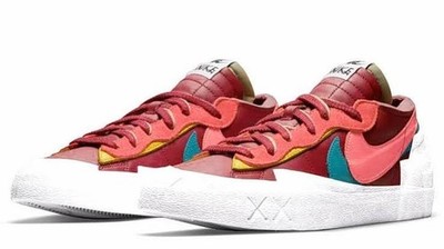 Size 8 - KAWS x sacai x Nike Blazer Low Team Red