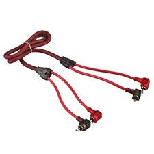 3 ft 2 Channel RCA Cable 100 OFC 90 Degree Ends Dual Twist Wire DS18 R3.L