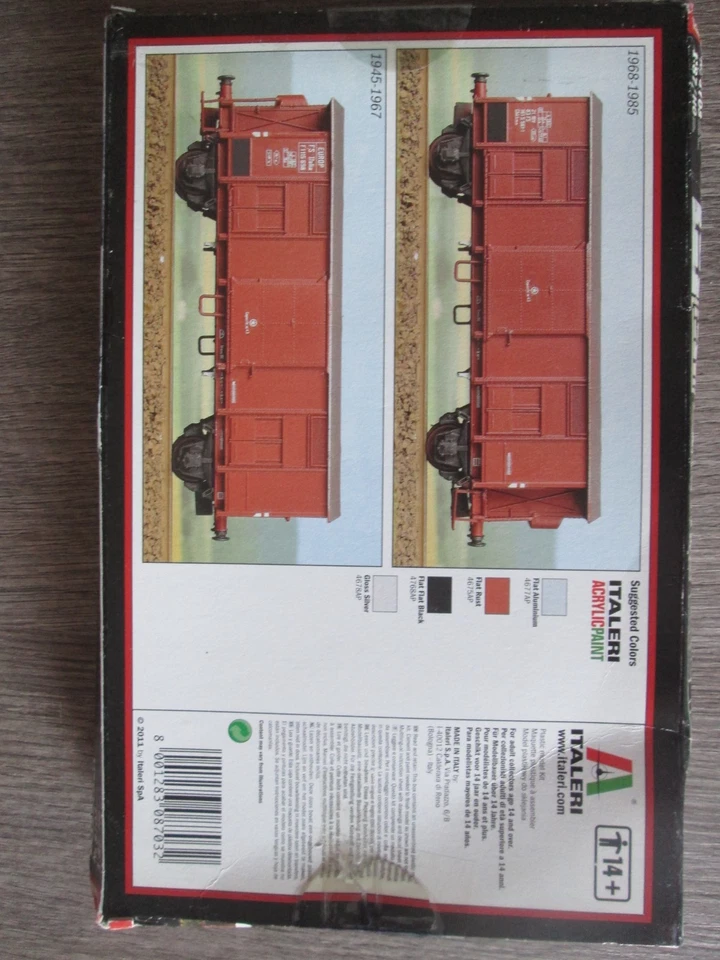 ITALERI KIT SCALA 1/87 TRAIN MODEL FREIGHT CAR F--NUOVO--- - Immagine 3 di 3