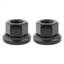 Origin8 Cr-Mo Hub Axle Nuts, M10 x 1.0, Black