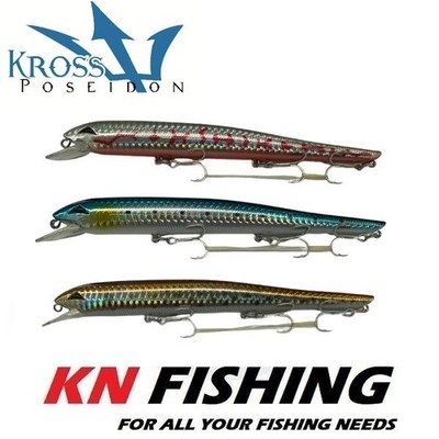 KROSS LURES POSEIDON 160F Spinning Lure Minnow Floating 160mm 25g