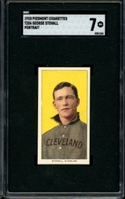 1909-11 T206 Piedmont Cigarettes Baseball George Stovall Portrait SGC 7