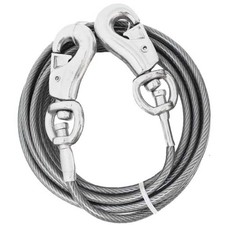 Heavy-duty Dog Tie Out Cables for Large Dogs - 10ft to 40ft - Up to 250lbs