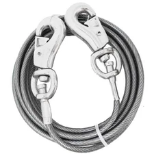 Heavy-duty Dog Tie Out Cables for Large Dogs - 10ft to 40ft - Up to 250lbs