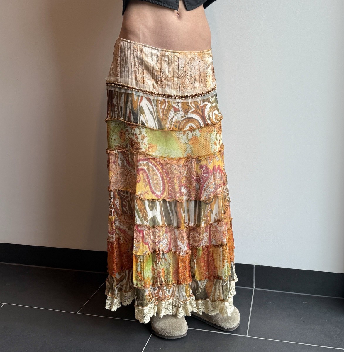 Jean Paul Berlin Vintage Midi Silk vintage y2k 2000`s Skirt Size