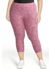 Terra and Sky Rose Glitz High Rise Knit Capris Size 2X NWT — photo 1