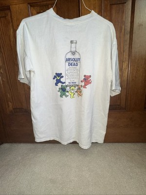 Greatful Dead Vintage 90s Band Tee Absolut Dead State Of Mind Graphic Tee
