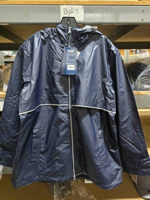 Charles River Apparel Women's New Englander Wind & Waterproof Rain Jacket Sz XL