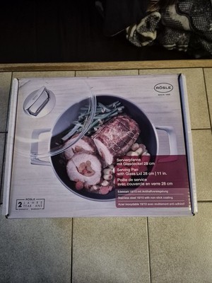 Rösle Servierpfanne mit Glasdeckel 28cm