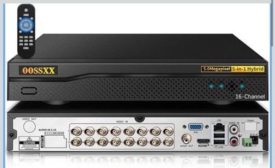 16 Channel 5MP Hybrid DVR Recorder 5-in-1 AHD TVI CVI IP CCTV 3TB HDD