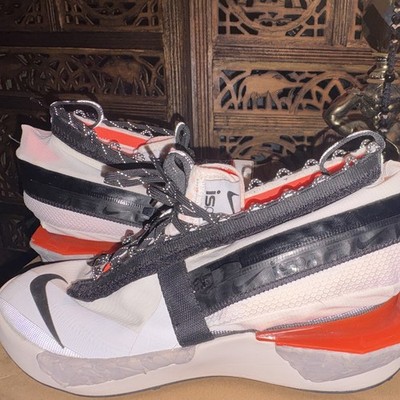 Nike Shoes Drift Gator ISPA Men's Low Top Lace-Up Sneakers White/Black/Orange