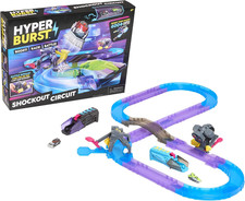 Hyper Burst Shockout Circuit Playset Race and Battle Over 600 MPH Scale Speed 