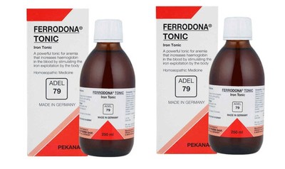 ADEL 79 Iron Tonic Pack of 2 Homeopathic Supplement for Energy & Wellness 250ml