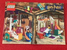 LEGO Harry Potter Diagon Alley Shops 4723 Complete Set Box Instructions
