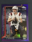 New Listing2025 Topps Chrome Drake Maye Purple Refractor /75 #207 Patriots