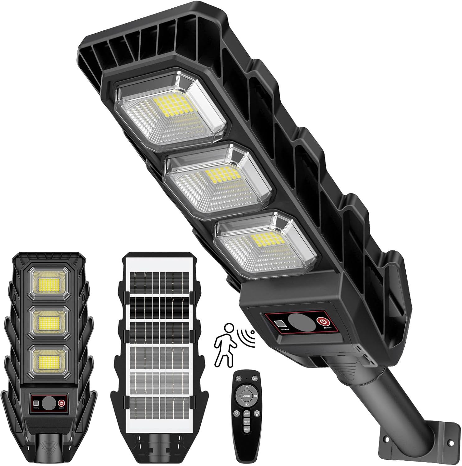 Illuminazione Solare da Esterno 60W: 144 LED Design e Funzionalità