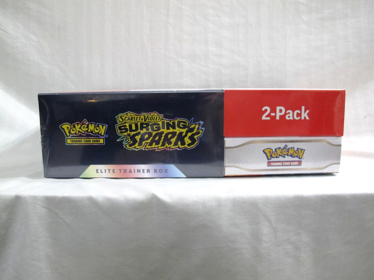 Pokémon Surging Sparks ETB + Booster Bundle 2-Pack Costco SEALED