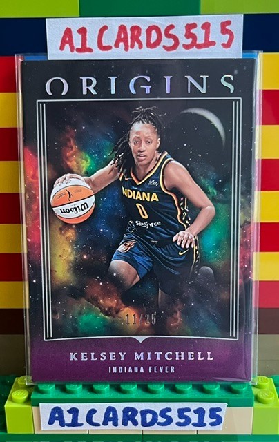 Kelsey Mitchell - 2024 Panini Origins WNBA Purple Parallel 11/25 - Indiana Fever