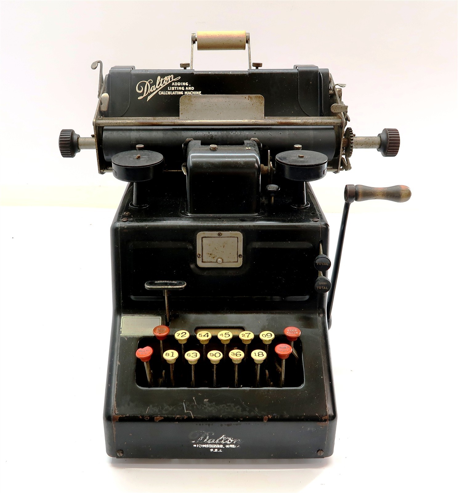 Antique 1910's DALTON Adding Listing and Calculating Machine in Nice Condition 
