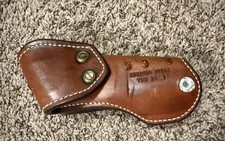 Ernie Hill Speed poggia pistola in pelle / supporto da messa in scena supporto cintura vintage