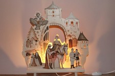 Saico LED Holz Erzgebirge Deko Schwibbogen "Drei Haselnüsse für Aschenbrödel®"