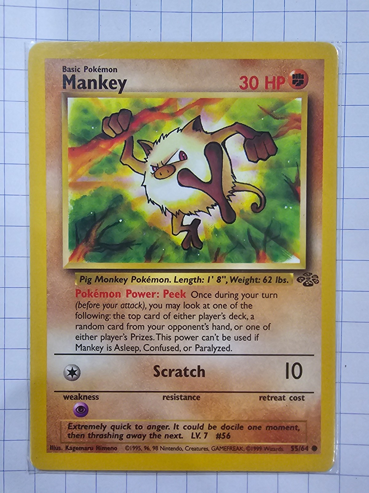 Jungle #55/64 Mankey Unlimited