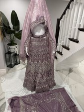 Bollywood Indian Designer Lehenga Wedding Pakistani lehnga unstitched purple