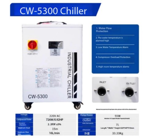 Laser Chiller CW-5200 Industrial Chiller Laser Cooling hermoforming Equipment - 第 22/22 張圖片