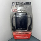 Vintage Sony Walkman AM/FM Stereo Cassette Player With Headphones WM-FX10 SEALED
