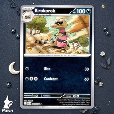 Krokorok Reverse Holo 65/94 Phantasmal Flames Pokemon TCG Card Game Art Uninori
