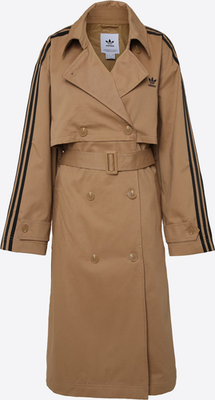 adidas Originals Trench Oversize Jacket Beige Classic Twill Coat