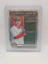 ICHIRO CANO HERNANDEZ 2023 PANINI #U18-ICH  U-18 BASEBALL WORLD CUP Game Worn