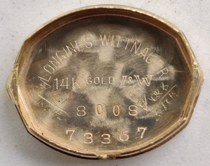 Vintage 14k Solid Gold Longines Watch Caseback 2 Grams