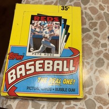 1986 TOPPS BASEBALL Factory Wax Box 36 PACKS BEAUTIFUL CLEAN CRISP BOX