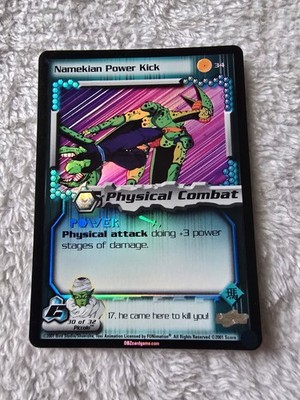 DBZ Dragon Ball Z FOIL Namekian Power Kick 34 CCG Unlimited Cell Saga MP Score