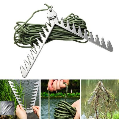 Wasserkraut Gras Rasierer Schnittreiniger Jäten Outdoor entfernen mit Seil