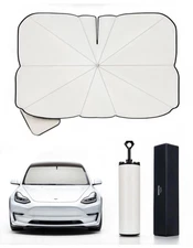 OtriFowd Tesla Model Y & Model 3 2025 Windshield Sun Shade Umbrella Foldshade...