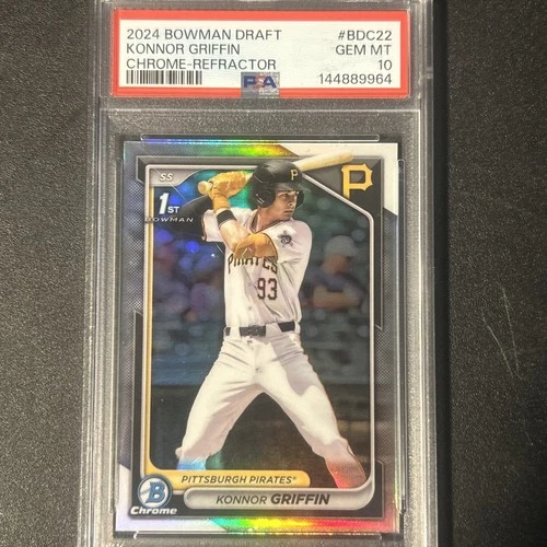 2024 Bowman Draft 1st Chrome Konnor Griffin Refractor Rookie #BDC22 PSA 10