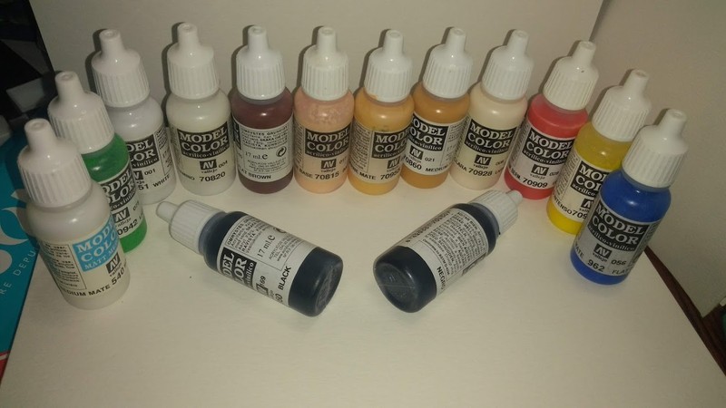 Vallejo Model Colors - Acrylic Hobby Paint - 14 Bottles! Skin Tones Plus Others